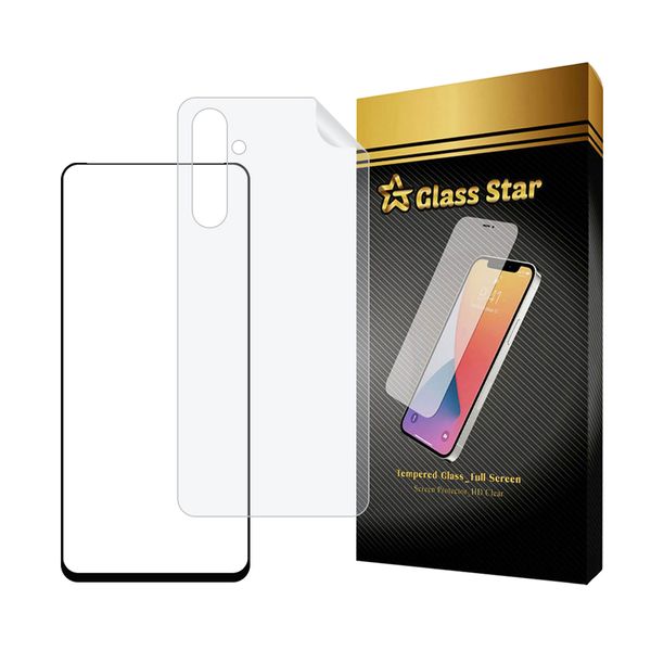محافظ صفحه نمایش سرامیکی شفاف گلس استار مدل CERAMICNANOST مناسب برای گوشی موبایل سامسونگ Galaxy F54 5G به همراه محافظ پشت گوشی هیدروژل