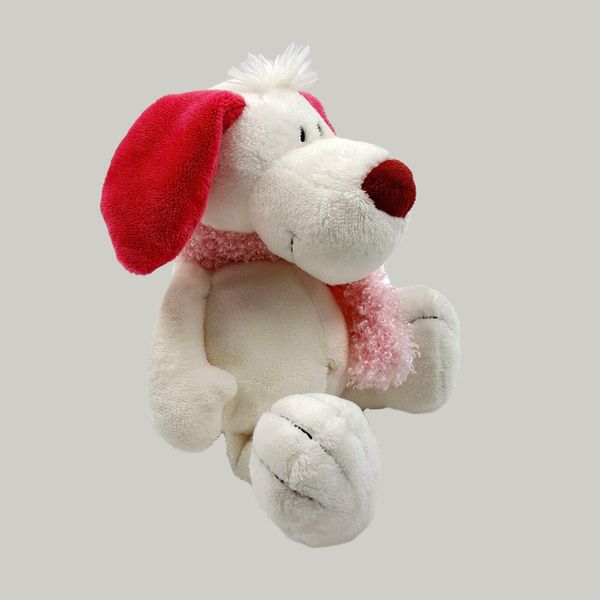 عروسک نیکی طرح سگ پاپی مدل NICI Love Dog کد SZ10/635 ارتفاع 34 سانتی‌متر