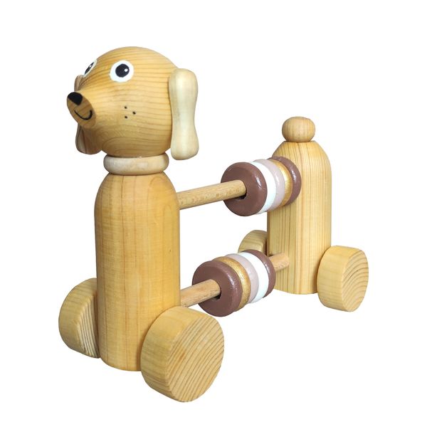 اسباب بازی چوبی مدل سگ شکم حلقه کد 013