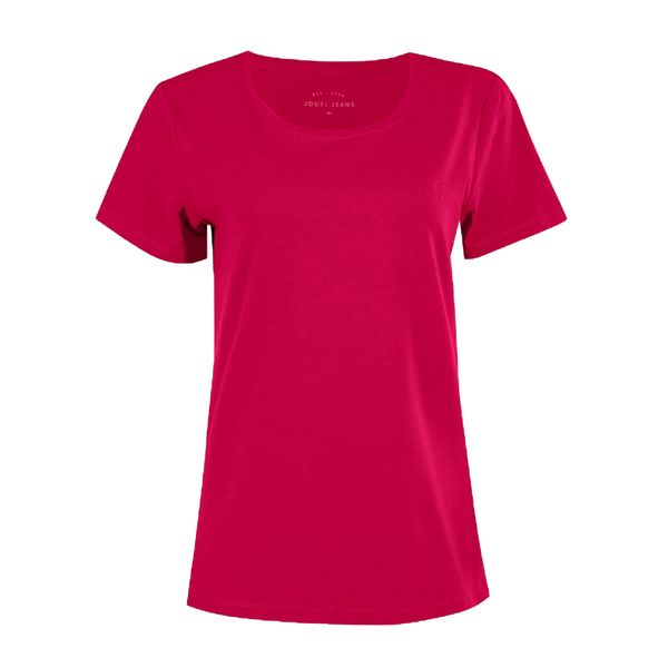 تی شرت آستین کوتاه زنانه جوتی جینز مدل بیسیک کد 1551380 رنگ سرخابی