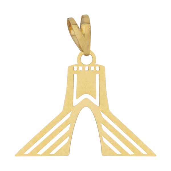 آویز گردنبند طلا 18 عیار زنانه مایا ماهک مدل MM166 طرح برج آزادی