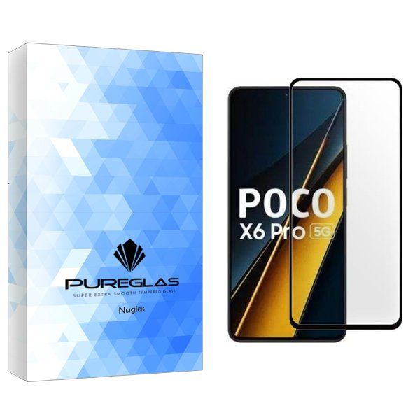 محافظ صفحه نمایش شیشه ای پیور گلس مدل NueGlas مناسب برای گوشی موبایل شیائومی Poco X6 Pro
