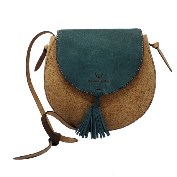 کیف دوشی زنانه چرم بارثاوا کد 1356