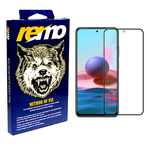 محافظ صفحه نمایش رمو مدل full مناسب برای گوشی موبایل شیائومی Redmi note 10