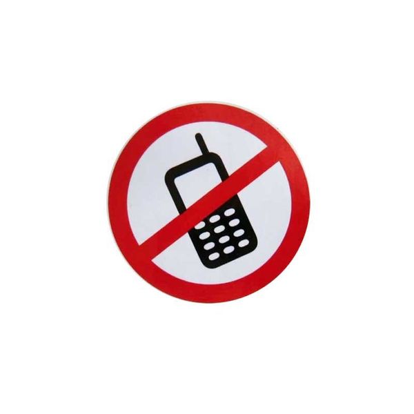   برچسب بدنه خودرو طرح تلفن همراه ممنوع کد k0303 