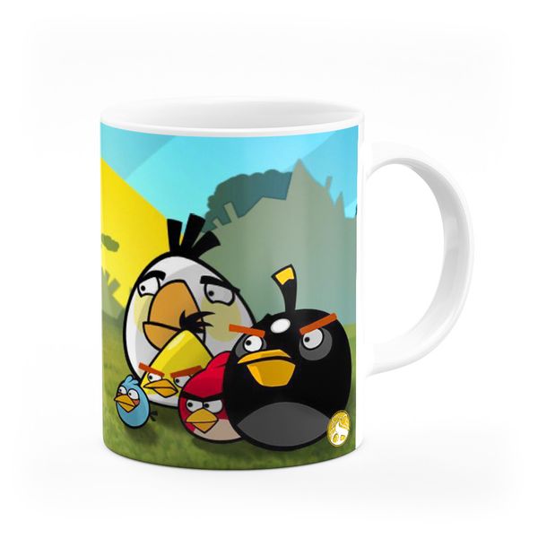 ماگ هومرو طرح انیمیشن پرندگان خشمگین The Angry Birds مدل MG3188
