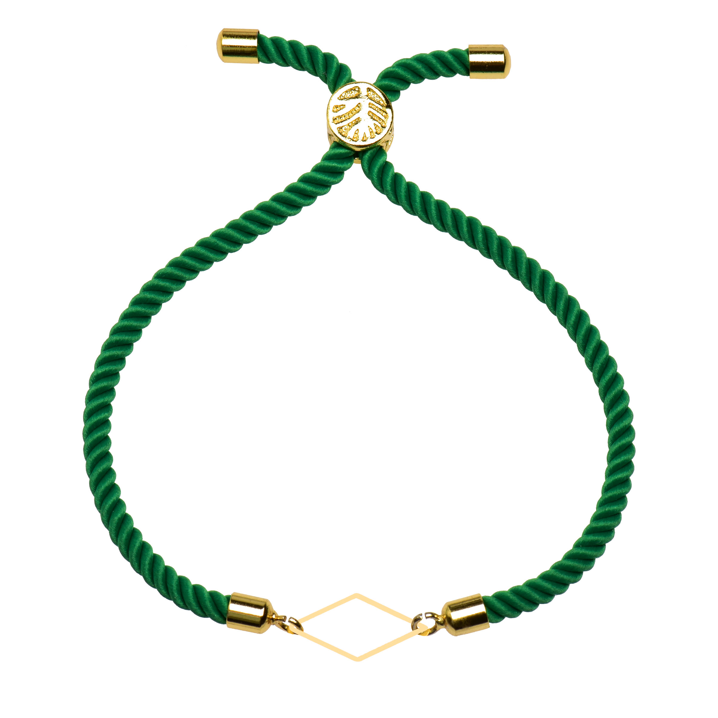دستبند طلا 18 عیار زنانه کرابو طرح لوزی مدل Kr102199