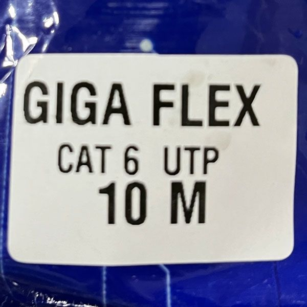 کابل شبکه Cat6 گیگافلکس مدل GI-UTP-10M-GRA