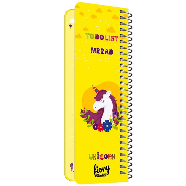 دفترچه یادداشت مستر راد مدل to do list طرح یونیکورن کد 1576 unicorn 