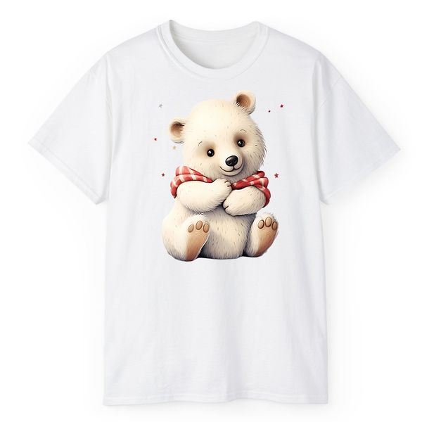تی شرت آستین کوتاه دخترانه مدل خرس کد 30