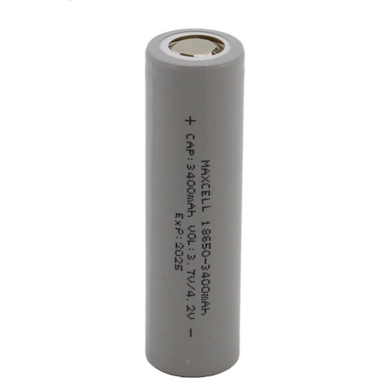 باتری لیتیوم-یون قابل شارژ مکسل کد 18650 ظرفیت 3400 میلی آمپر ساعت