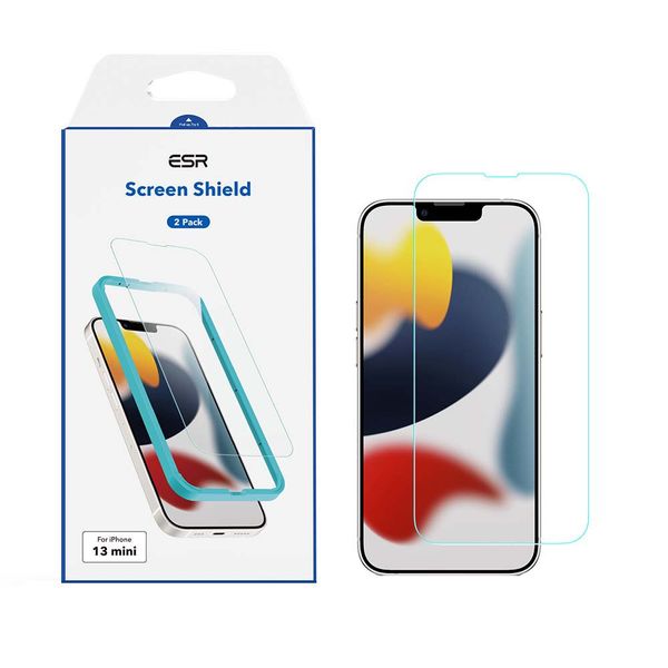 محافظ صفحه نمایش ای اِس آر مدل Screen Shield مناسب برای گوشی موبایل اپل iPhone 13 mini بسته 2 عددی