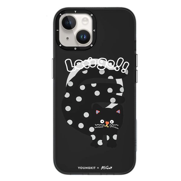 کاور یانگ کیت مدل MiGu 'Polka Dot Cat' Magsafe مناسب برای گوشی موبایل اپل iphone 13promax