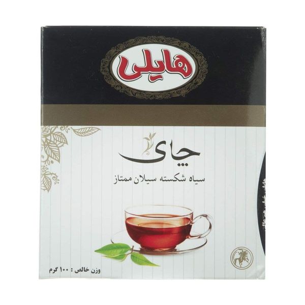 چای سیاه سیلان ممتاز هایلی - 100 گرم بسته 24 عددی
