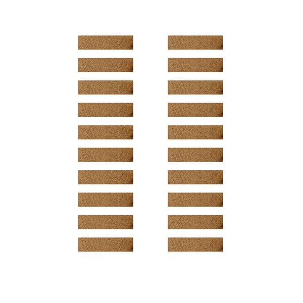 اسلایس چوبی مستر راد مدل مستطیل4.1 مجموعه 20 عددی
