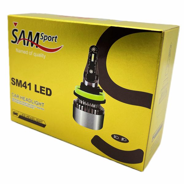 هدلایت لامپ خودرو مدل SM41 سام پایه H7 بسته دو عددی