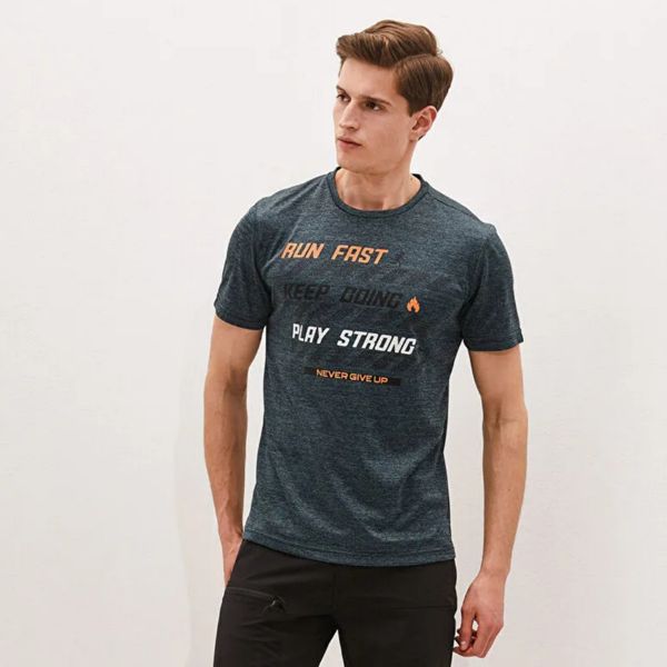 تی شرت ورزشی مردانه ال سی وایکیکی مدل RUN FAST