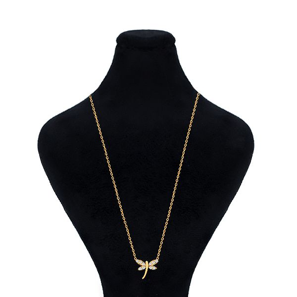 گردنبند طلا 18 عیار زنانه ماوی گالری مدل سنجاقک