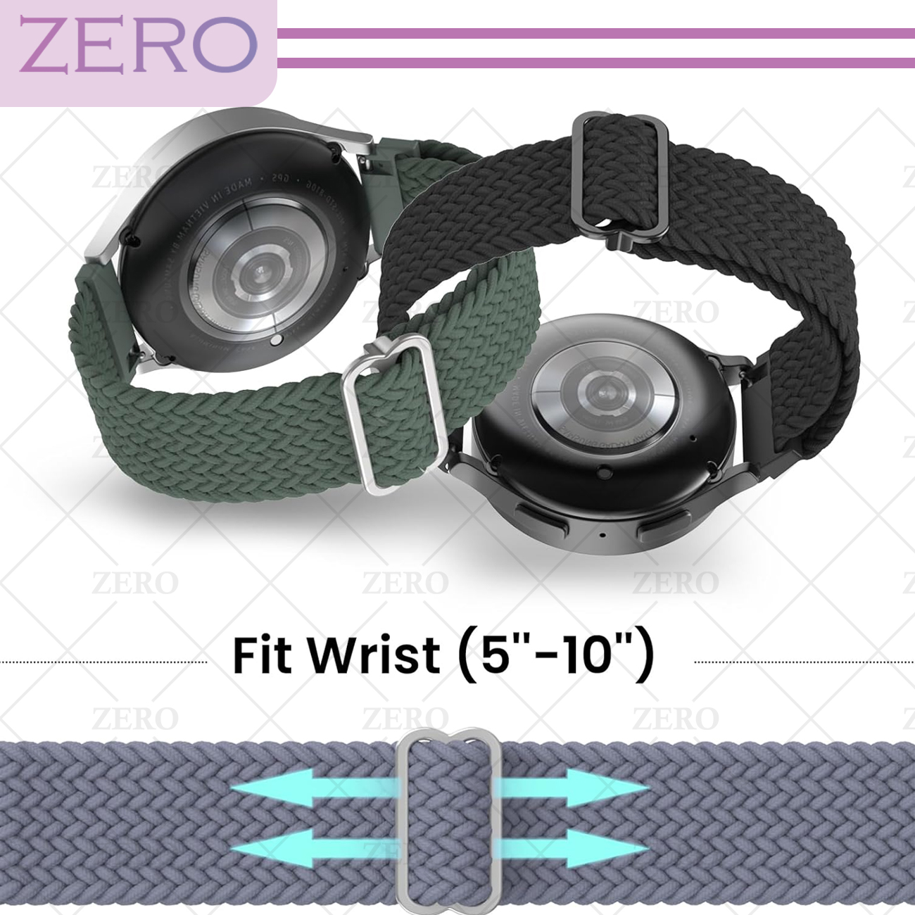 بند زیرو مدل Braided ZR TW مناسب برای ساعت هوشمند میبرو Lite 2 / X1 / A1 / A2