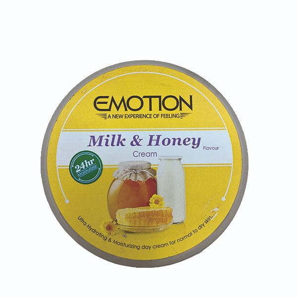 کرم مرطوب کننده ایموشن مدل Milk & Honey حجم 250 میلی لیتر