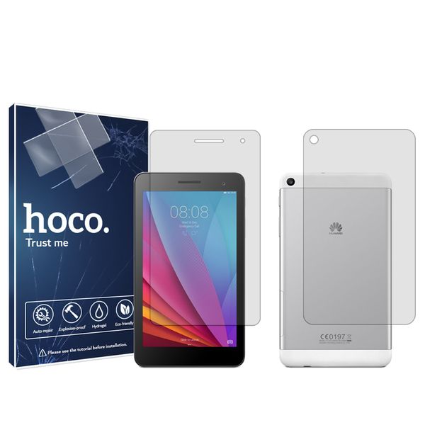 محافظ صفحه نمایش شفاف هوکو مدل HyGEL مناسب برای تبلت هوآوی MediaPad T1 7.0 به همراه محافظ پشت تبلت