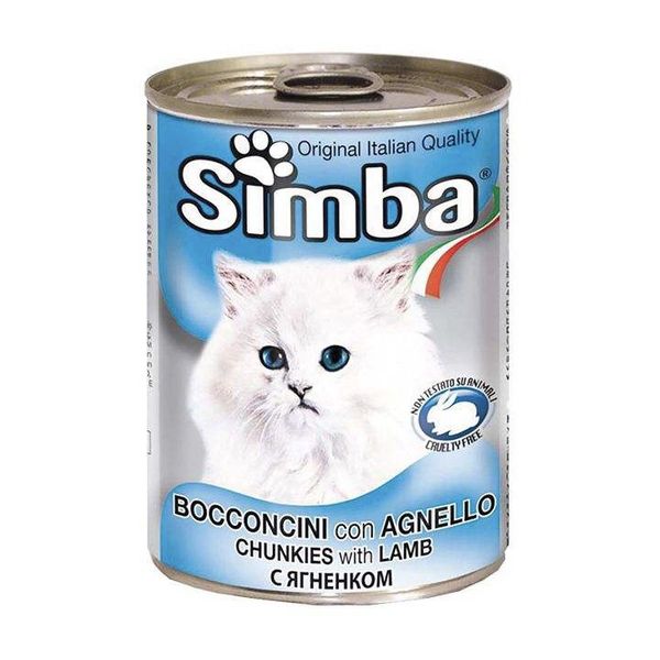 کنسرو غذای گربه سیمبا مدل Bocconcini وزن 415 گرم