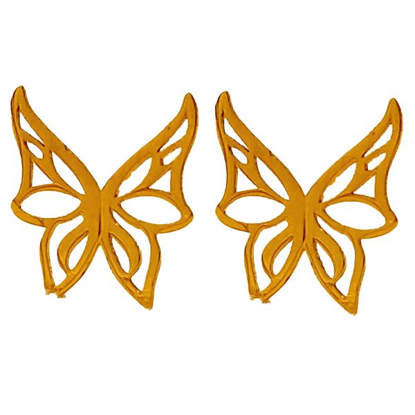 گوشواره طلا 18 عیار زنانه مدل پروانه کد 210