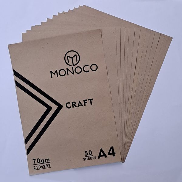 کاغذ طراحی مونوکو مدل کرافت کد A4-70 بسته 50 عددی