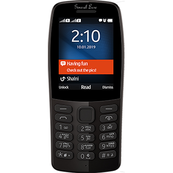 گوشی موبایل جنرال لوکس مدل 210 دو سیم کارت ظرفیت 4 مگابایت و رم 16 مگابایت 
