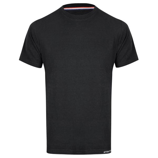 تی شرت آستین کوتاه مردانه کانتکس مدل  نخ پنبه کد 249010502 رنگ مشکی
