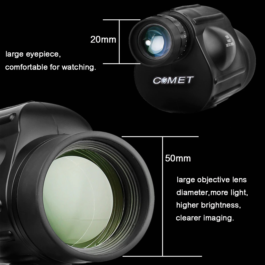 دوربین تک چشمی کومت مدل 13X50 BK7