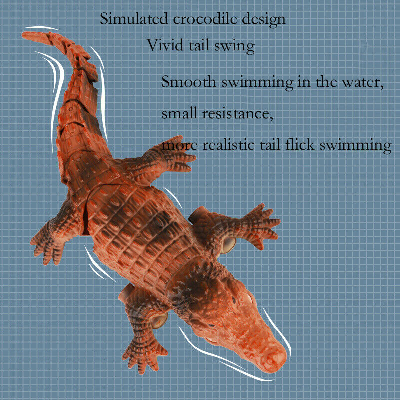اسباب بازی کنترلی مدل کروکودیل طرح تمساح شناگر کد 18001/1