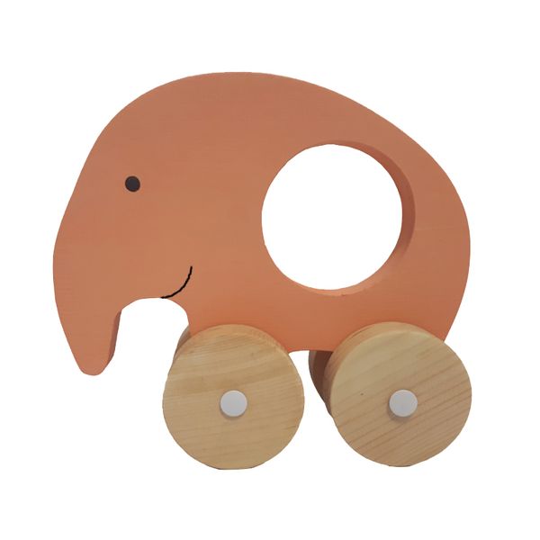 اسباب بازی چوبی مدل فیل خوشحال
