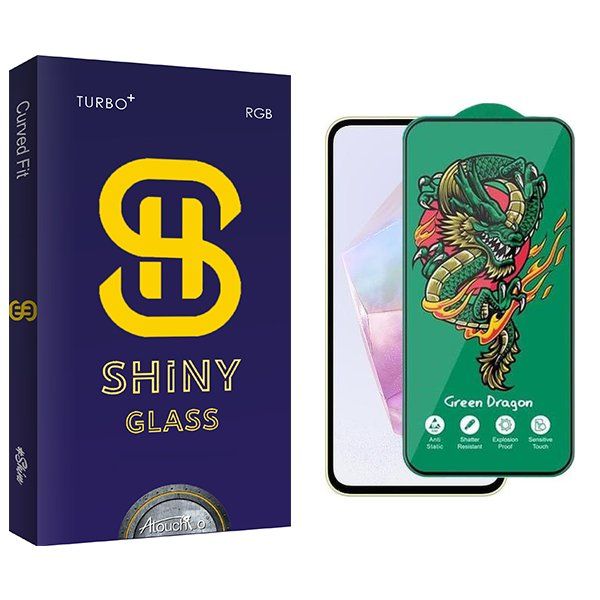محافظ صفحه نمایش آتوچبو مدل Shiny Green_Dragon مناسب برای گوشی موبایل سامسونگ Galaxy A35
