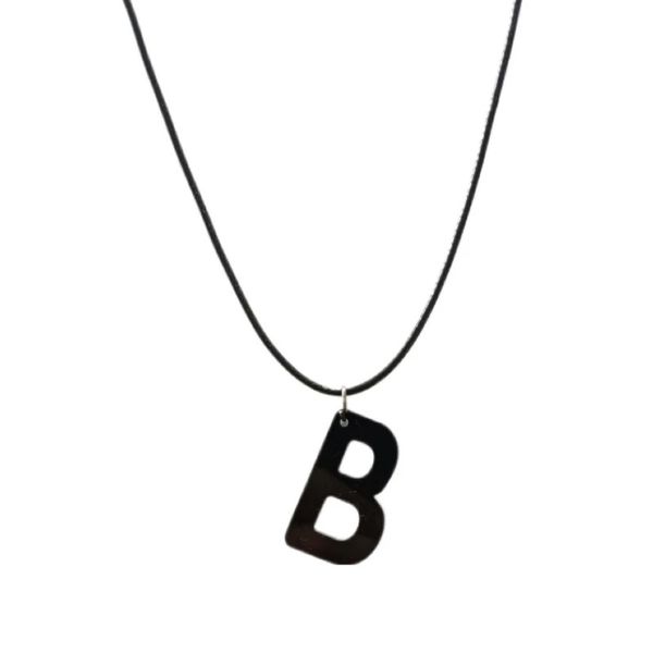 گردنبند مردانه مدل حروف انگلیسی طرح B