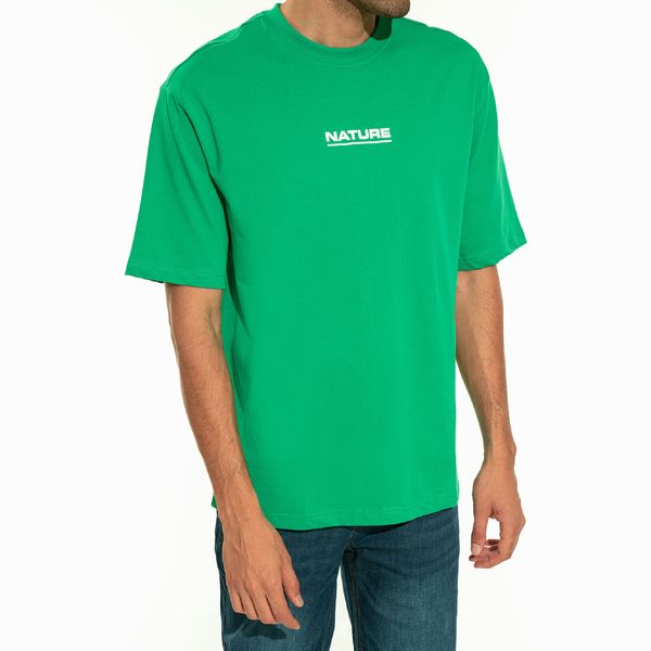 تی شرت آستین کوتاه مردانه جین وست مدل رگولار فیت کد 1551302 رنگ سبز