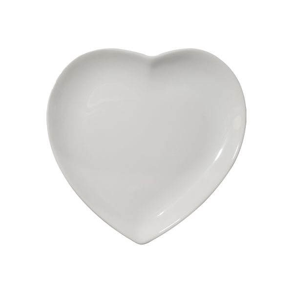 سرویس صبحانه خوری 14 پارچه کرامیکا مدل قلبی دو رنگ 