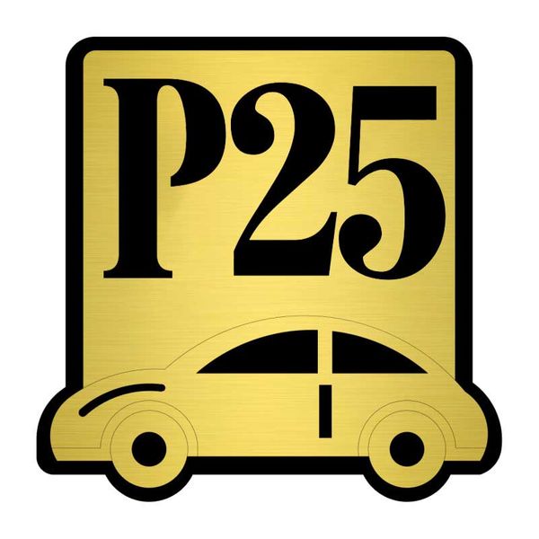 تابلو نشانگر کازیوه طرح پارکینگ شماره 25 کد P-BG 25