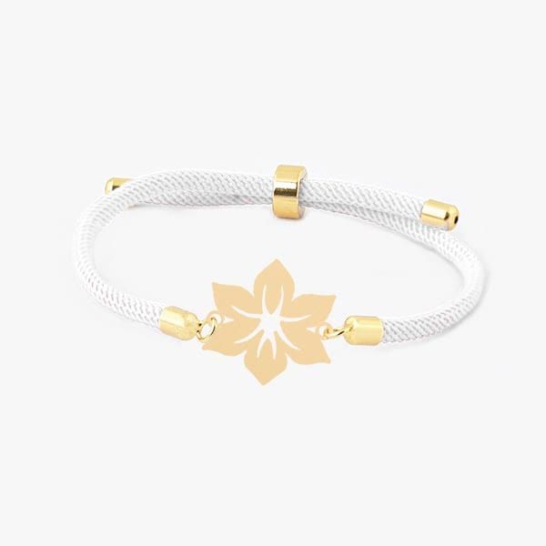 دستبند طلا 18 عیار زنانه طلای کامک مدل گل