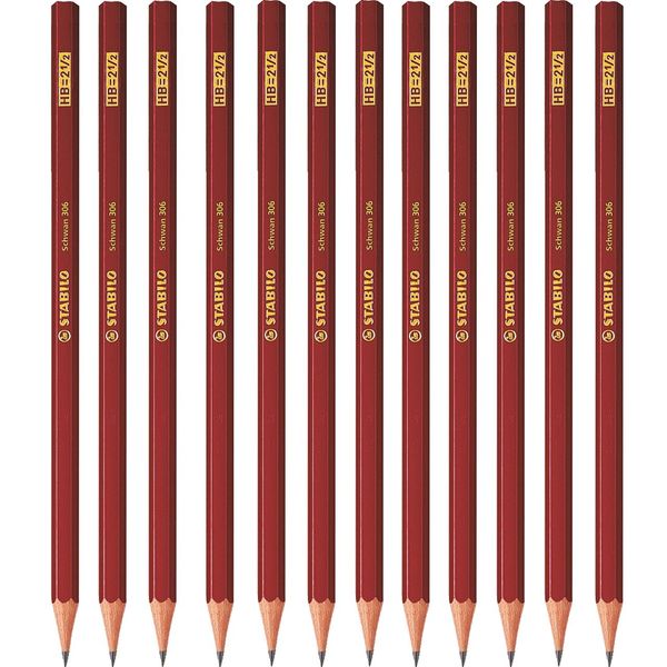 مداد مشکی استابیلو مدل Schwan 306 بسته 12 عددی