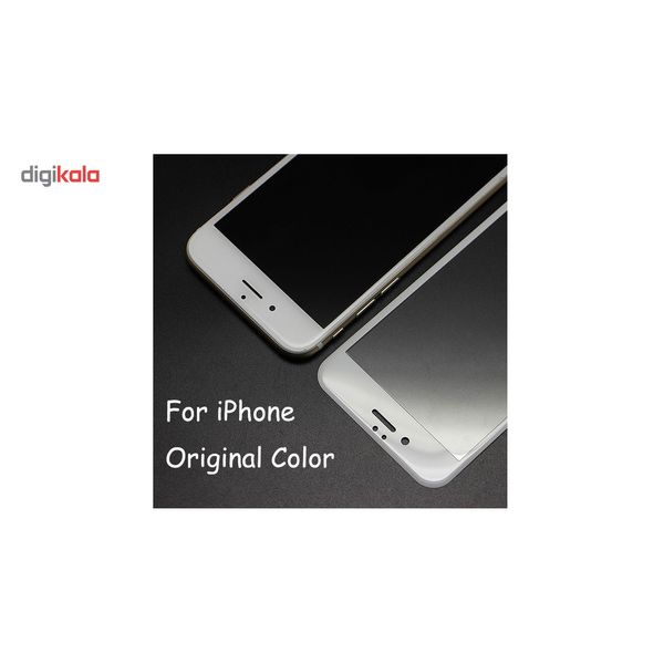 محافظ صفحه نمایش تمام چسب شیشه ای مدل 5D مناسب برای گوشی اپل آیفون 6/6s