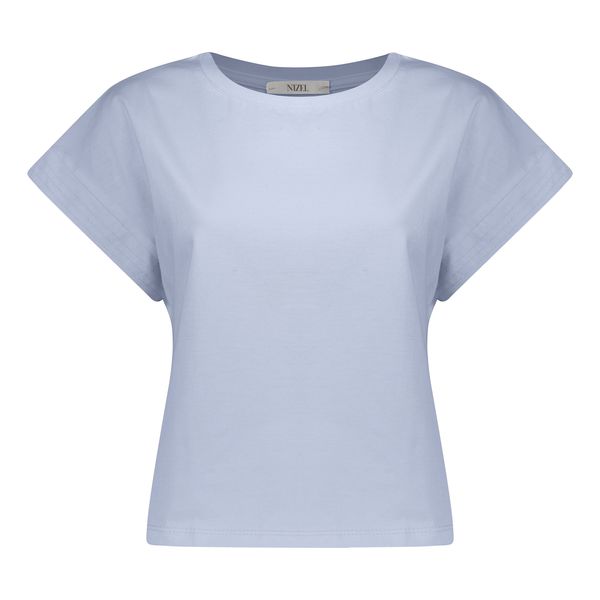 تی شرت آستین کوتاه زنانه نیزل مدل 0711-077 رنگ آبی