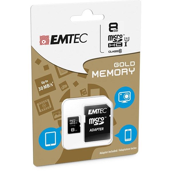کارت حافظه امتک microSDHC 8GB UHS-I Class10 GOLD MEMORY