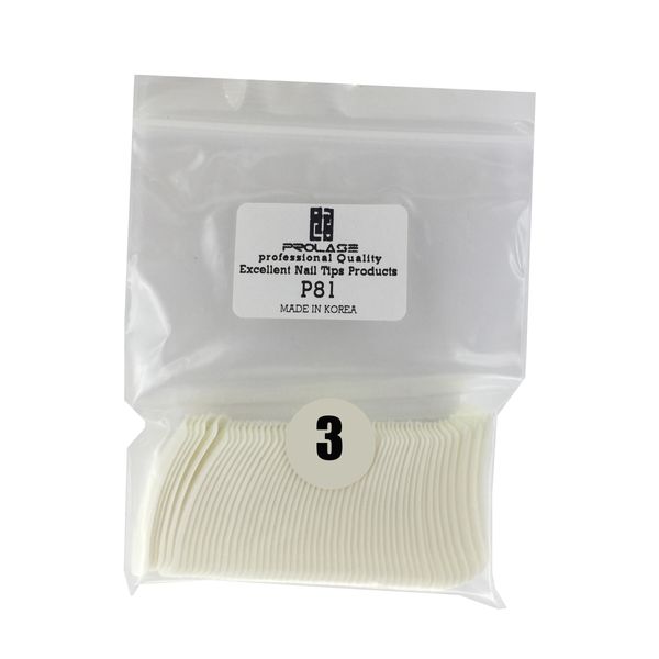 تیپ کاشت ناخن پرولایز شماره p81 - 3 بسته 50 عددی