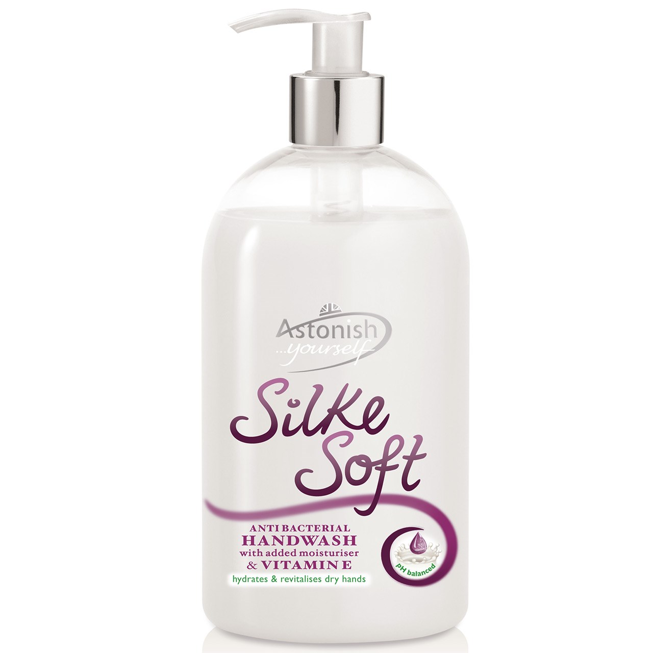 مایه دستشویی آنتی باکتریال استونیش مدل Silk Soft حجم 500 میلی لیتر