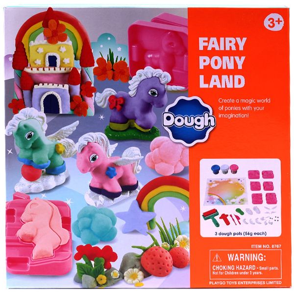 خمیر بازی پلی گو مدل Dough Fairy Pony Land 8767