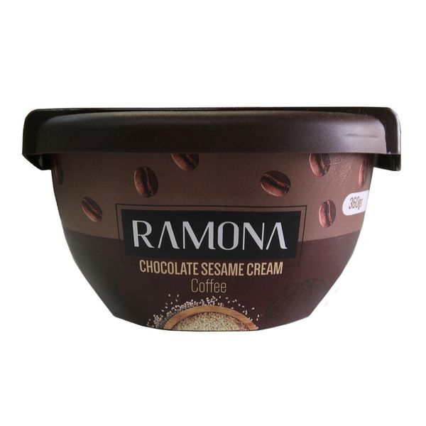 کرم کنجد شکلاتی با طعم قهوه رامونا - 180 گرم