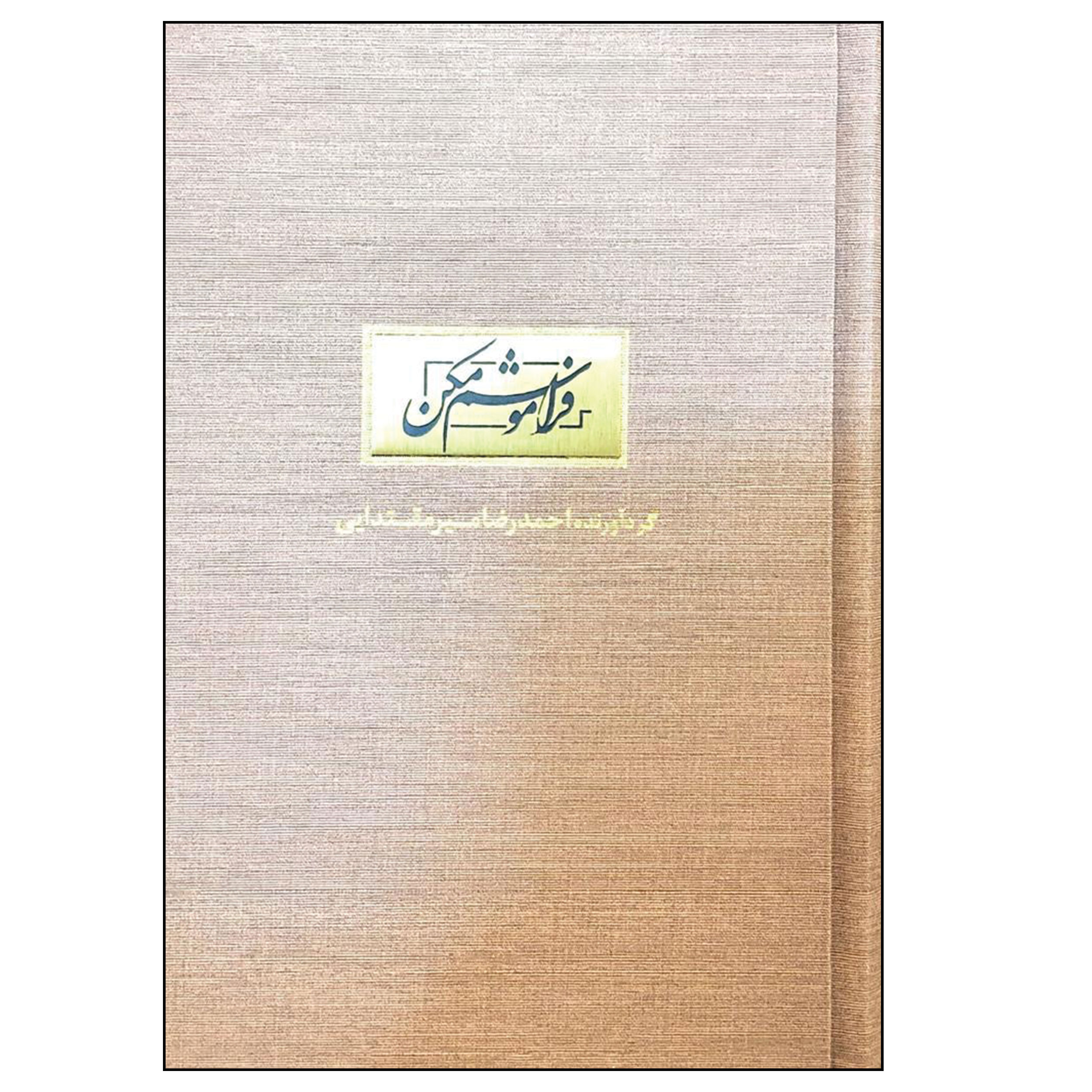 کتاب فراموشم مکن اثر احمد رضا میرمقتدایی نشر آبان 