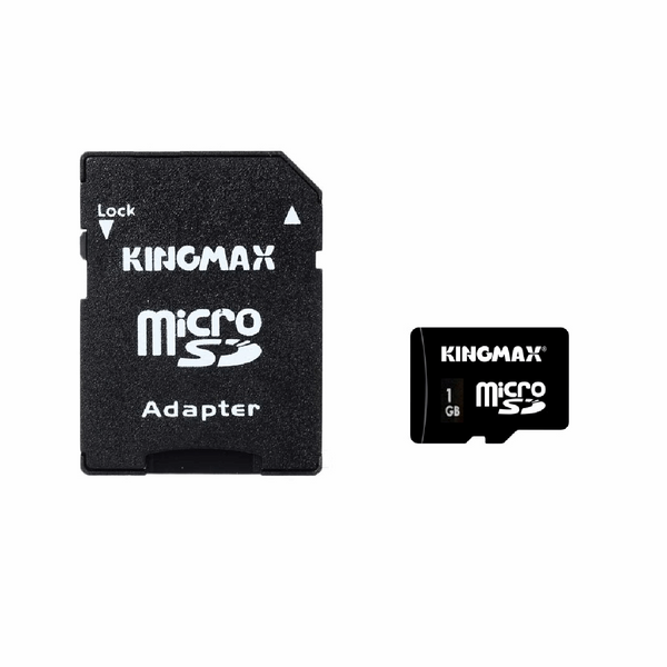 کارت حافظه microSD کینگ مکس به همراه آداپتور SD ظرفیت 1 گیگابایت
