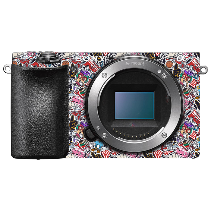 برچسب پوششی دوربین مدل گرافیتی مناسب برای دوربین سونی Sony A6500
